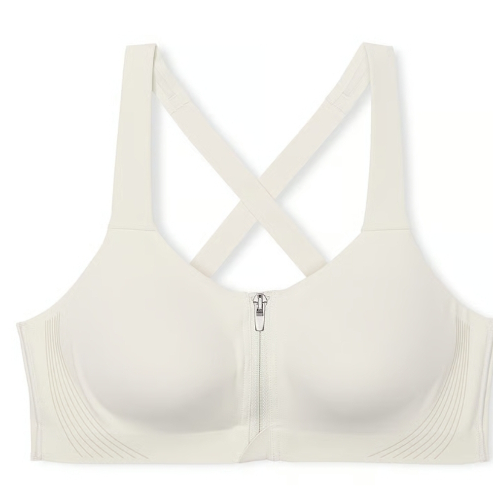 Women's Cream Sports Bra